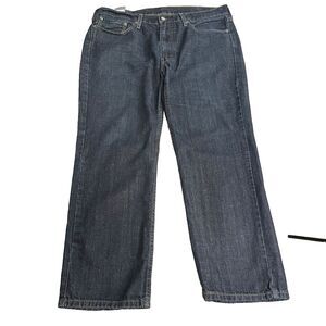 Levi Mens 514 denim straight leg dark blue wash 5 pocket 38x30
